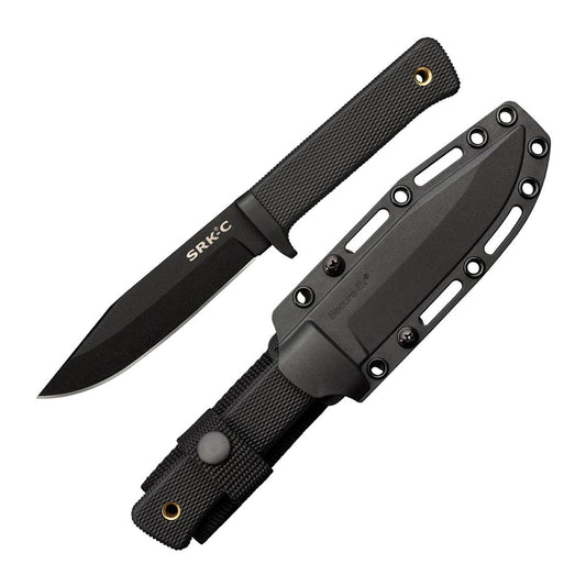 COLD STEEL SRK Compact 5" SK-5 Clip Point Razor-Sharp Blade 4.5" Durable Kray-Ex Handle Tactical
