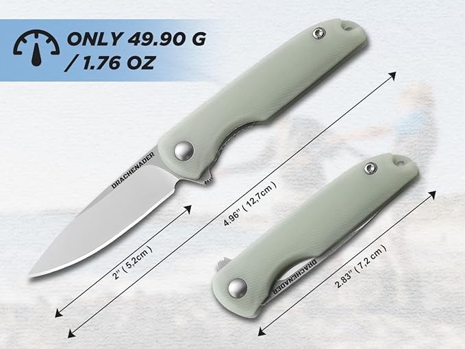 4-24/25" Mini Pocket Knife for Men and Women, Small Folding EDC Knife, 2.04" Silver Sharp Blade, ABS Handle, for Outdoors, Hiking, Camping, (Natural)