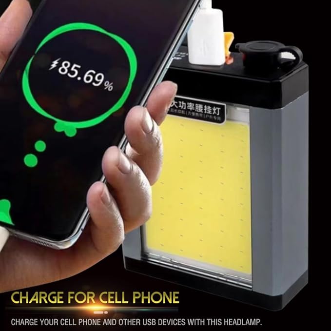 LED Hunting Headlamp Super Bright Rechargeable Head Lamp with Independent Battery Pack, 9 Times Brighter Than Ordinary Headlamps, Perfect for Hunting, Camping, Fishing, Emergency