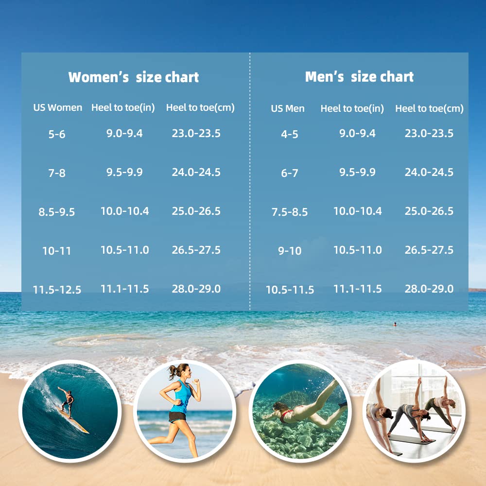 Water Shoes for Women Men Quick-Dry Aqua Socks Swim Beach Outfits Barefoot