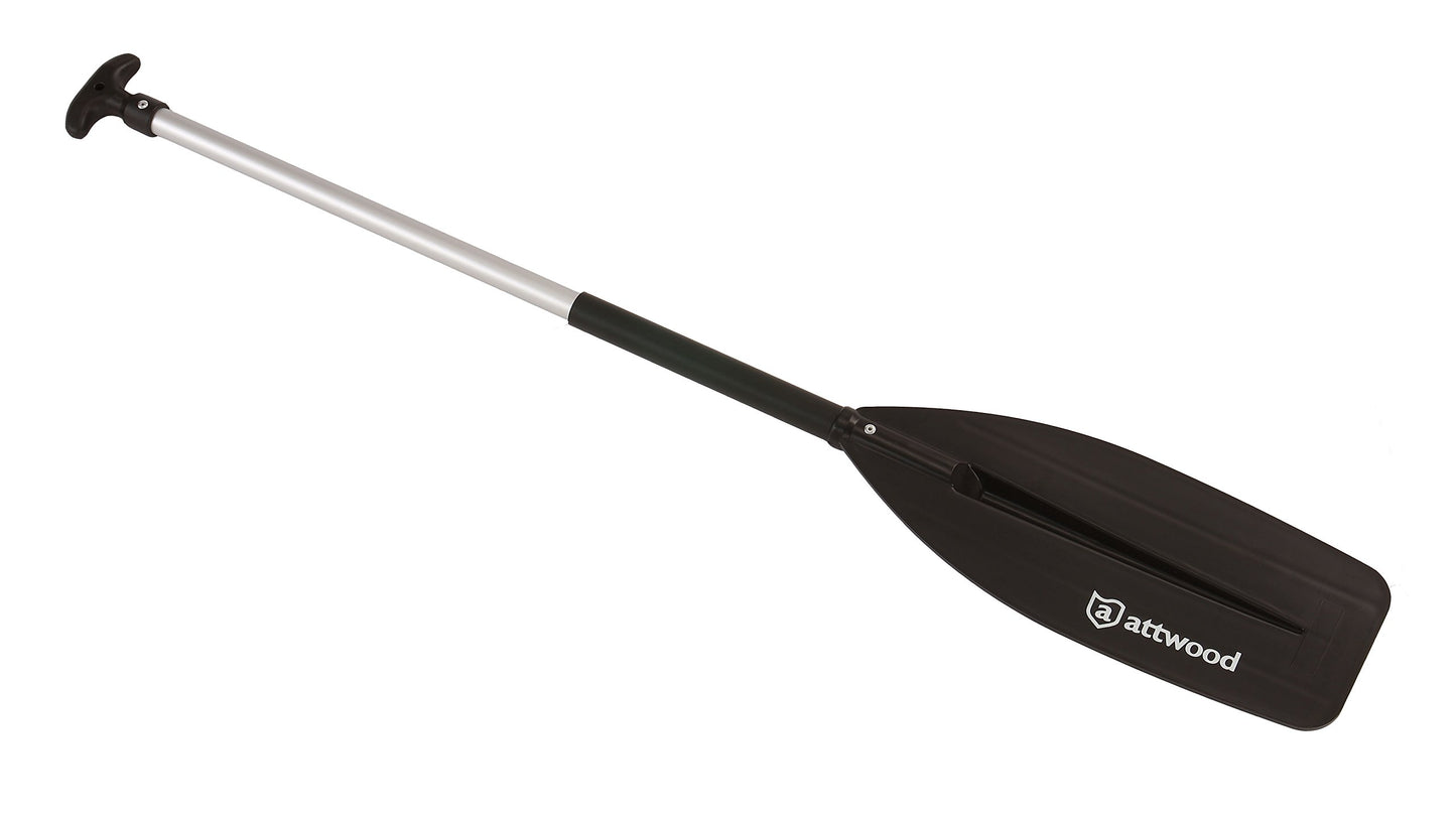 Attwood 4-Foot Aluminum Canoe Paddle, Heavy-Duty Marine Oar with Ergonomic Grip and Poly-Protective