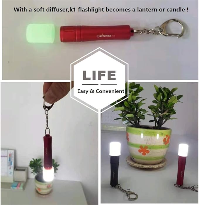 K1 Mini AAA Keychain Flashlight High Bright 150 Lumens Small Pocket Flashlight Pen Light Portable Compact EDC Light for Everyday Walking Camping Hiking Flashlight