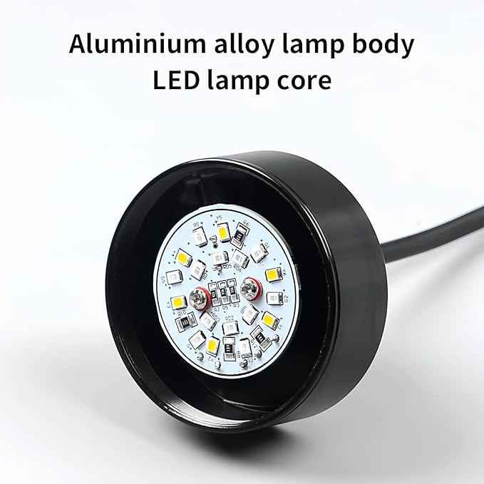Industrial Warning Light, 12V Flashing Stack Tower Signal Lamp No Buzzer, 3 Color 50mm Waterproof Tower Indicator for Equipment, Factory, CNC Alarm