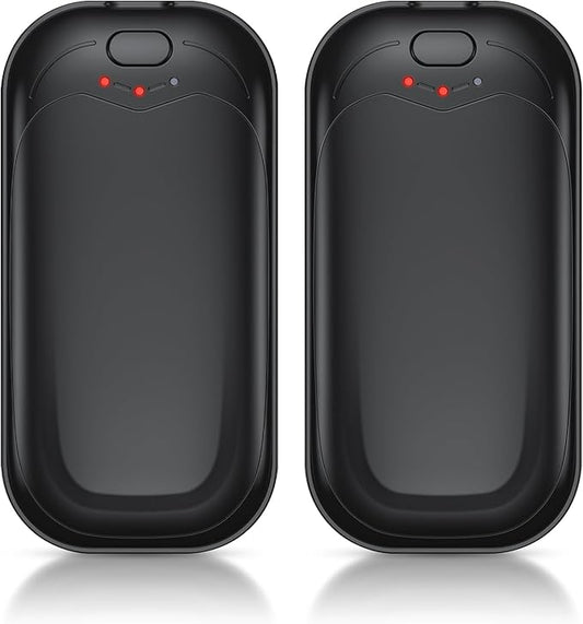 gabless Hand Warmers Rechargeable 2 Pack, Electric Hand Warmer Portable Handwarmers Pocket-Sized Hand Heater with 3 Levels Heat, Fast Heating Pocket Warmer Great Gift for Men & Women, Office, Travel