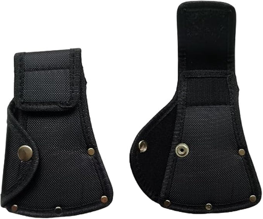 2Pcs Axe Sheath Hatchet Cover Black Protector Case Cover, Double Snap Hatchet Protector Case,Axe Head Cover for Outdoor Hiking Outdoors Work