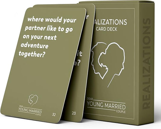 REALIZATIONS - Card Deck - Fun Game for Couples - 52 Questions to See How Well You Know Your Partner ??Dating and Engaged Couples Gift ??Conversation Starter