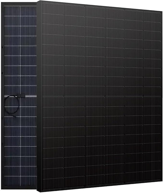 2PCS 445 Watt Solar Panels 12/24Volt Bifacial Solar Panel kit High Efficiency for RooftopPortable Power Station Farm Yacht and Other OffGrid Applications Total 890W