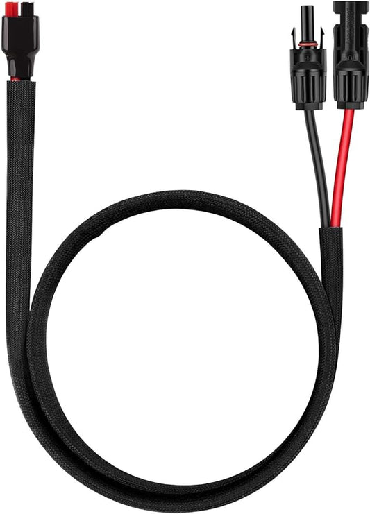 iGreely Connector Solar Panel Cable Kits for Solar Panel RV Marine Boat Portable Solar Generator Power Station 10AWG 60cm/2ft