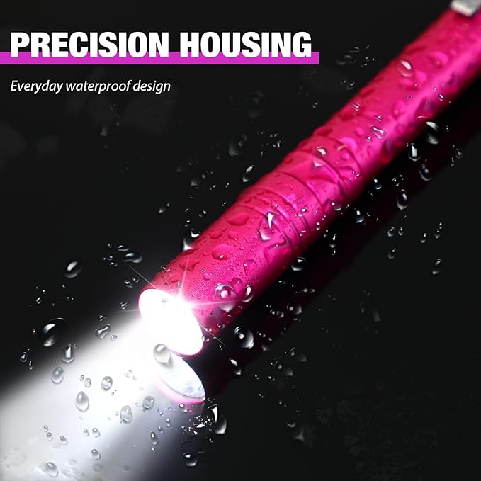 30 Pack Mini Pen Flashlights Bulk LED Pen Lights Aluminum Pocket Flashlights with Clips Small Handheld Torches Gifts for Camping Hiking Emergency Outdoor (Multicolor)