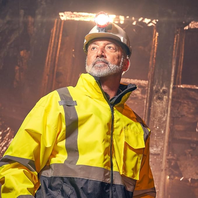 Koehler LI-8000-XL LED Cap Lamp ??MSHA Certified, 185 Lumens, Water & Drop Proof, Advanced LED Technology, Made in USA ??Ultimate Brightness & Safety for Mining