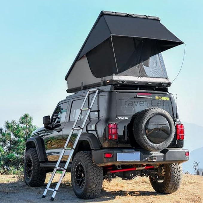 Travel Cat Rooftop Tent Hard Shell Travel Cat Roof Top Tent Hardshell Rooftop Tents for Jeep SUV Truck Van Car Camping Roof Rack Overland Hard Shell Car Top Tents
