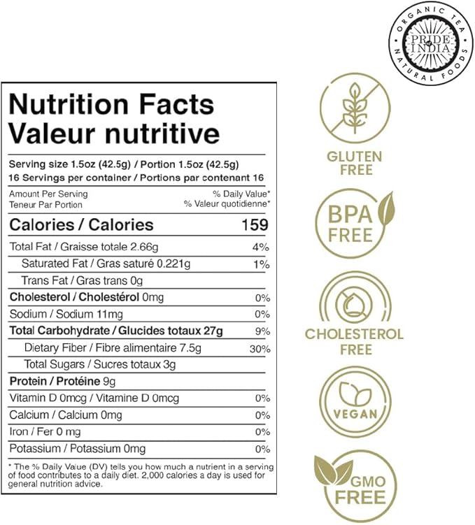 Pride Of India - PACK of 6 - Indian Split Yellow Chickpea Lentils - Protein & Fiber Rich Chana Dal, 1.5 Pound Jar