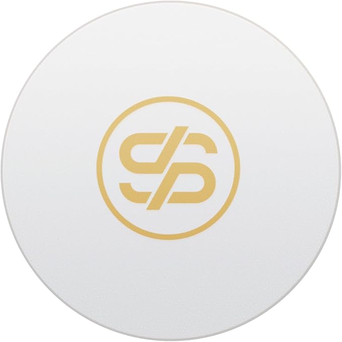 SLOWPLAY Godel Ceramic Poker Chips in Bulk, Casino Grade Ceramic 12-Gram Poker Chip for Texas Hold'em, 43mm Professional Chips Pack of 50 (White)