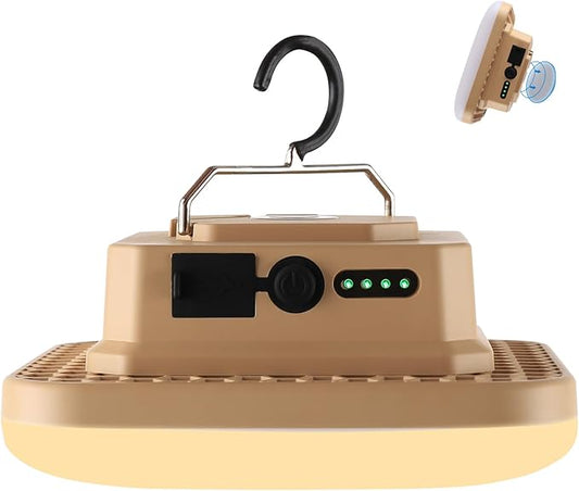 10800mAh Rechargeable Hanging Tent Light with Magnet, 30W 4000LM LED 4 Color Lighting Modes Camping Lantern, Portable IPX5 Waterproof LED Flashlight for Emergency & Gift