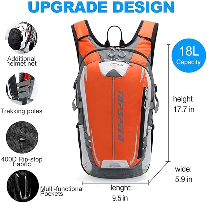 INOXTO Hydration Pack Backpackï¼?8L Hydration Pack Lightweight Water Backpack with 2L Water Bladder Bag Daypack for Hiking Running Cycling Camping Hunting for Women Men