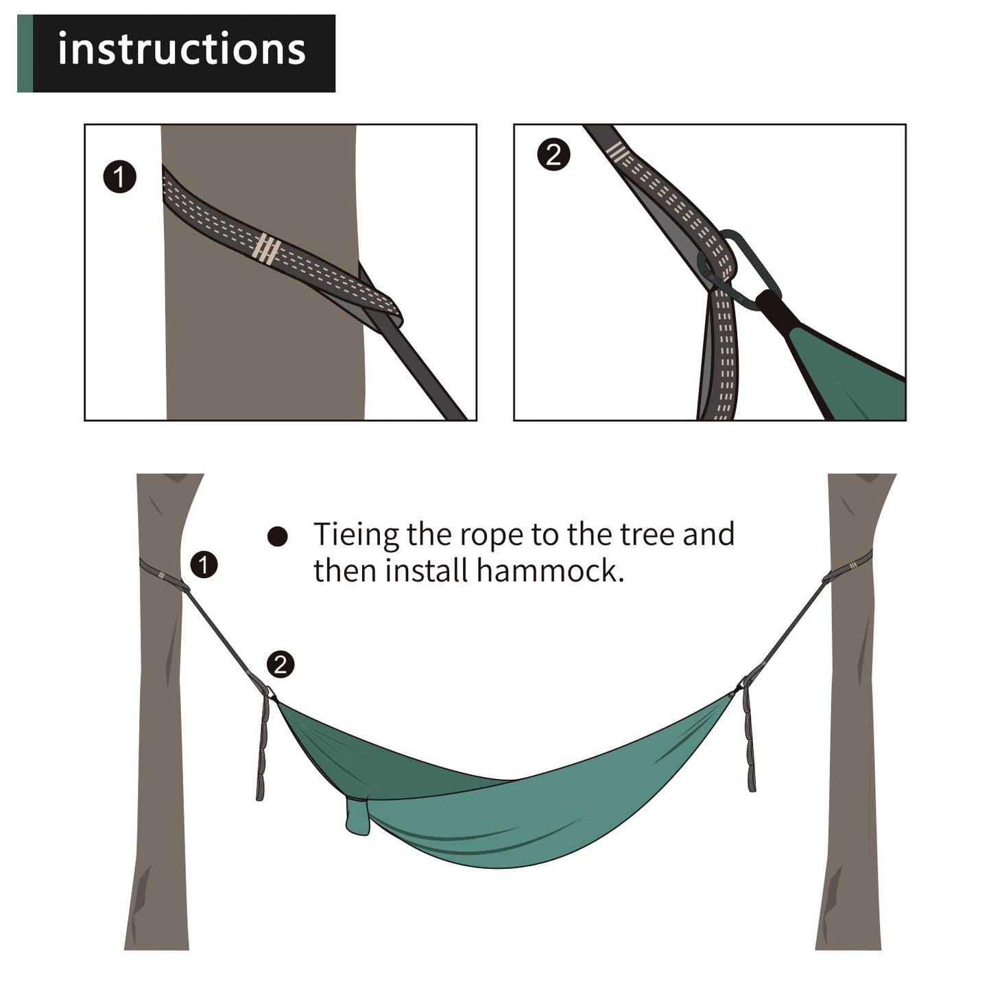 Pezlun Hammock Tree Straps Tree Swing Straps Kit Best 6.6 FT Holds 1320 LBS 5+1 Adjusting Ring