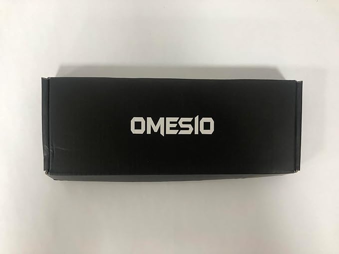 Omesio Neck Knife, 5.82" Small Fixed Blade Tactical Knife, Compact Full Tang EDC Neck Knife with Sheath and Clip, Nessmuk D2 Steel G10 Handle Mini Knife Necklace for Outdoor, Hiking, Camping