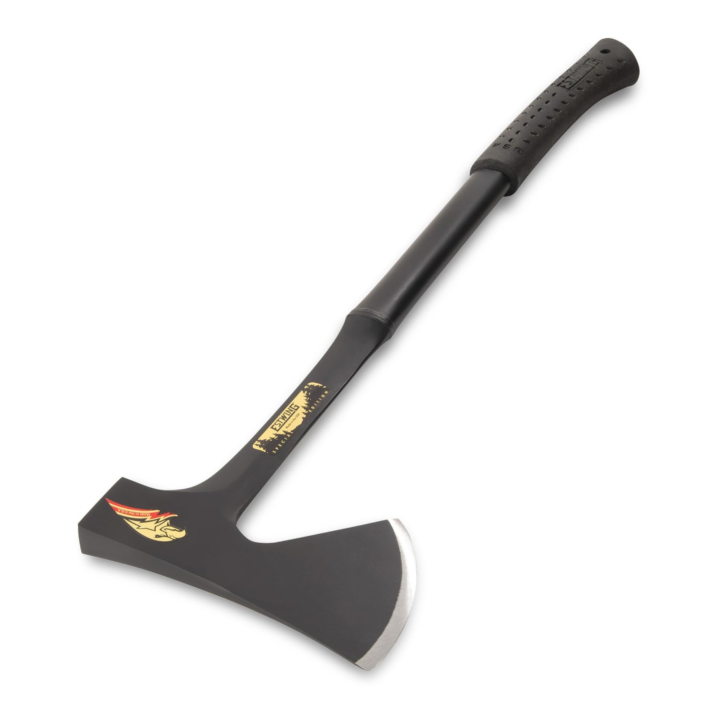 ESTWING Camper's Axe - 26" USA Made Special Edition Camping Ax with All Steel Construction & Shock