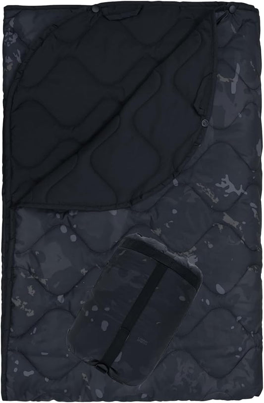 Poncho Liner Military Outdoor Camping Blanket for Travel, Beach, Grass, Picnic, Car Emergency, Outdoor, Survival