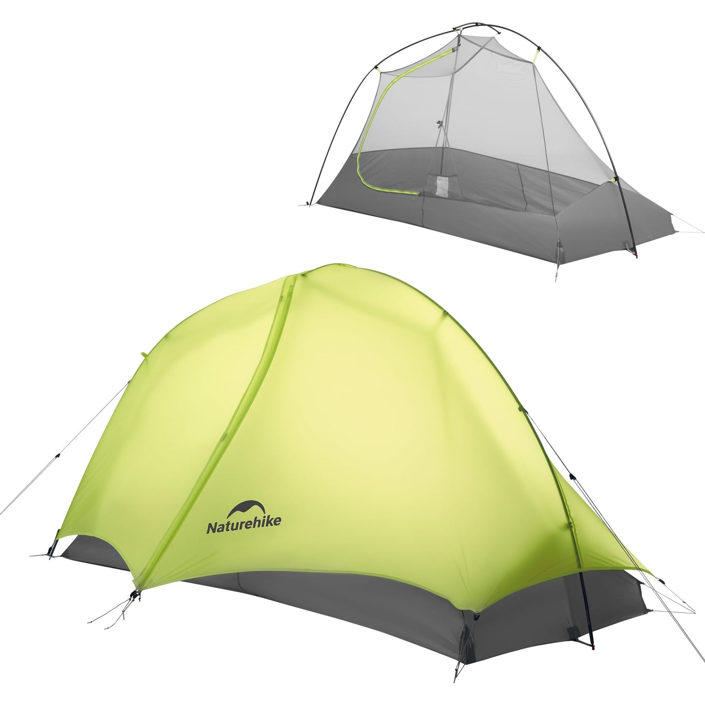 Naturehike Star Trail 2.3lb One Person Tent, Easy Setup, Compact, Spacious, Ultralight 1 Person