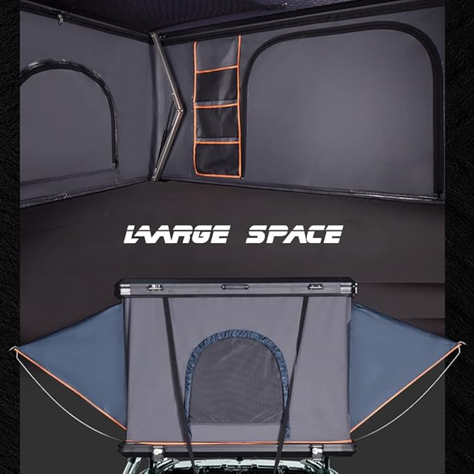 Premium Hard Shell Rooftop Tent for Camping SUVs - Waterproof, Spacious Truck Tent