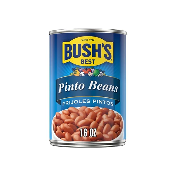 Bush's Best Baked Beans, Pinto Power Variety Pack, 2 Southwest Zest Pinto Beans (15oz), 2 Mild Chili Pinto Beans (16oz), 2 Original Pinto (16oz) (Variety Pack)