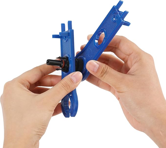 Solar Connectors Panels Kit, Solar Panel Cable Connectors Pins Connector Terminals Crimping Pliers Crimper Set (48PCS(24 Pairs) Solar Connectors)