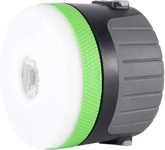 LIT-PaTH LED Camping Lantern, Rechargeable Light with Magnet Base, 4400 mAh, Survival Kit for Emergency, Hurricane, Outage, Large Green, 2 Pack