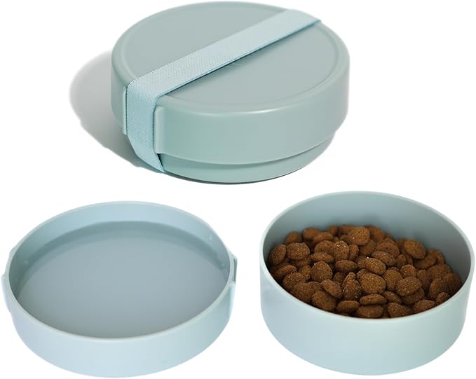 Barkin??Trails Travel Dog Bowls, Portable Outdoor Water, BPA-Free Water Bowl Set, Food Grade Plastic Dog Travel Bowl, Dog Camping Essentials, Travel Container