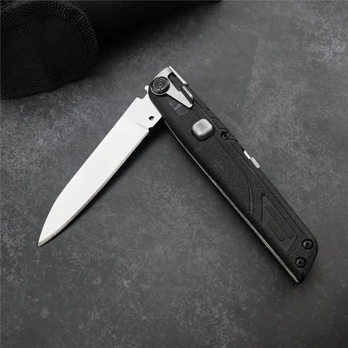 7.8" Folding Knife 440C Stainless Steel Blade ABS Handle Pocket Knife Outdoor Portable Knives Camping EDC Hiking Fishing Tools