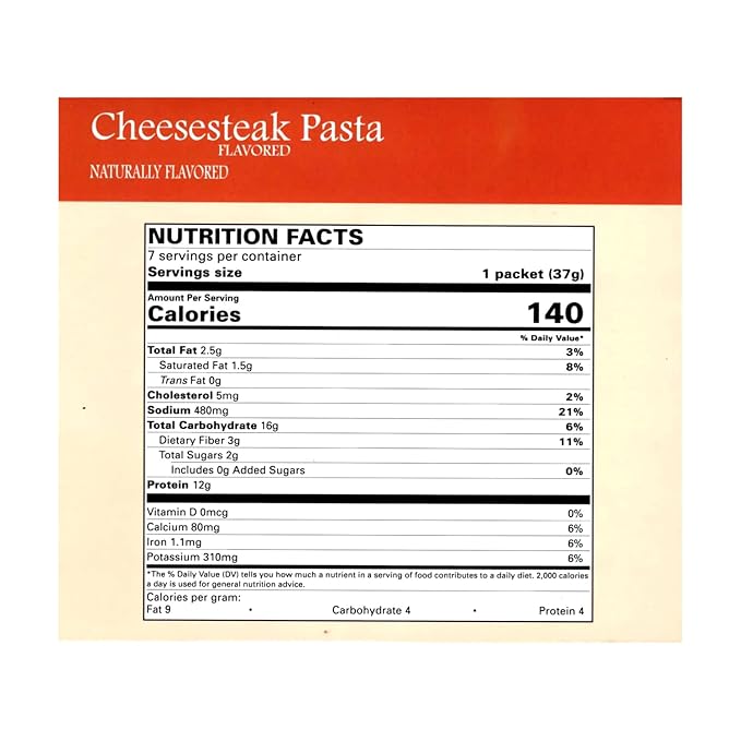 Nutmeg State Nutrition ??High Protein Entree, Low Calorie, Low Carb, Bariatric Diet Friendly, Ideal Protein Compatible, 7 Servings Per Box (Cheesesteak Pasta)