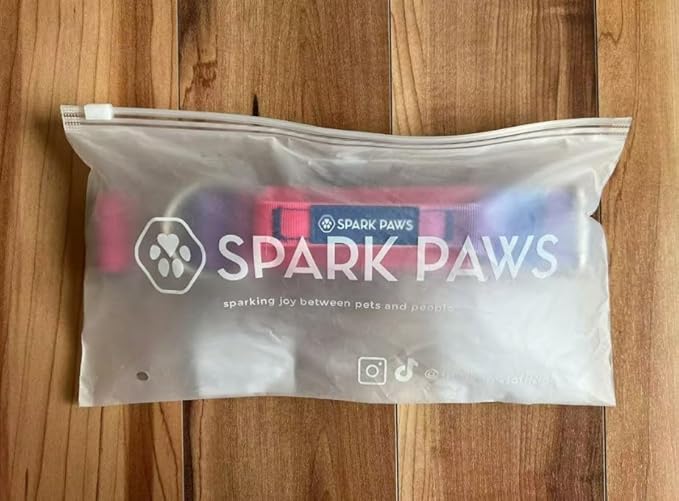 Spark Paws Tactical Dog Collar - Heavy Duty, Premium Quality, Thick and Durable for Large and Medium Dogs - Purple - S - 1.5"