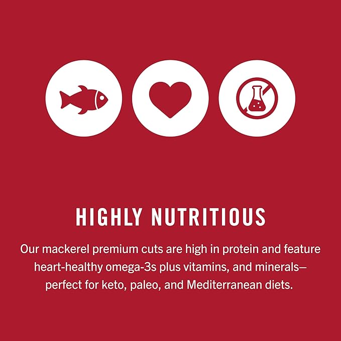 King Oscar Mackerel in Olive Oil with Jalapeño Peppers, 4.05 Ounce Cans (Pack of 12, Packaging May Vary), Skinless & Boneless, Wild Caught Canned Mackerel