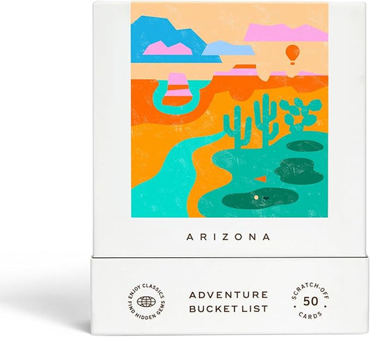 Reach International Outfitters Arizona Adventure Bucket List: 50 Scratch-Off Cards for Outdoor Activities, Tourist Attractions, and Road Trips - Perfect Travel Gift and Guide for Exploring