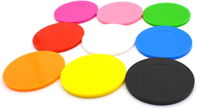 100 Custom Poker Chips，Add Your Logo or Text on a Chip,Good for Beer Token or Drink Token in Bar