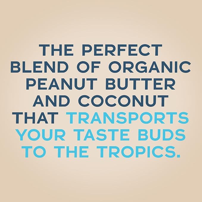 Cocomo Coconut Peanut Butter Spread, 16 oz - Organic Peanut Butter, Natural, Gluten Free, Vegan, High Protein, Healthy Snack, Smooth and Creamy