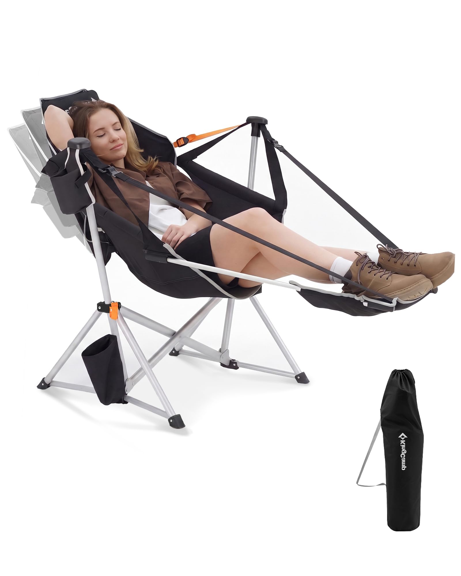 KingCamp Hammock Chair with Footrest, Heavy Duty Swinging Chairs 400lbs
