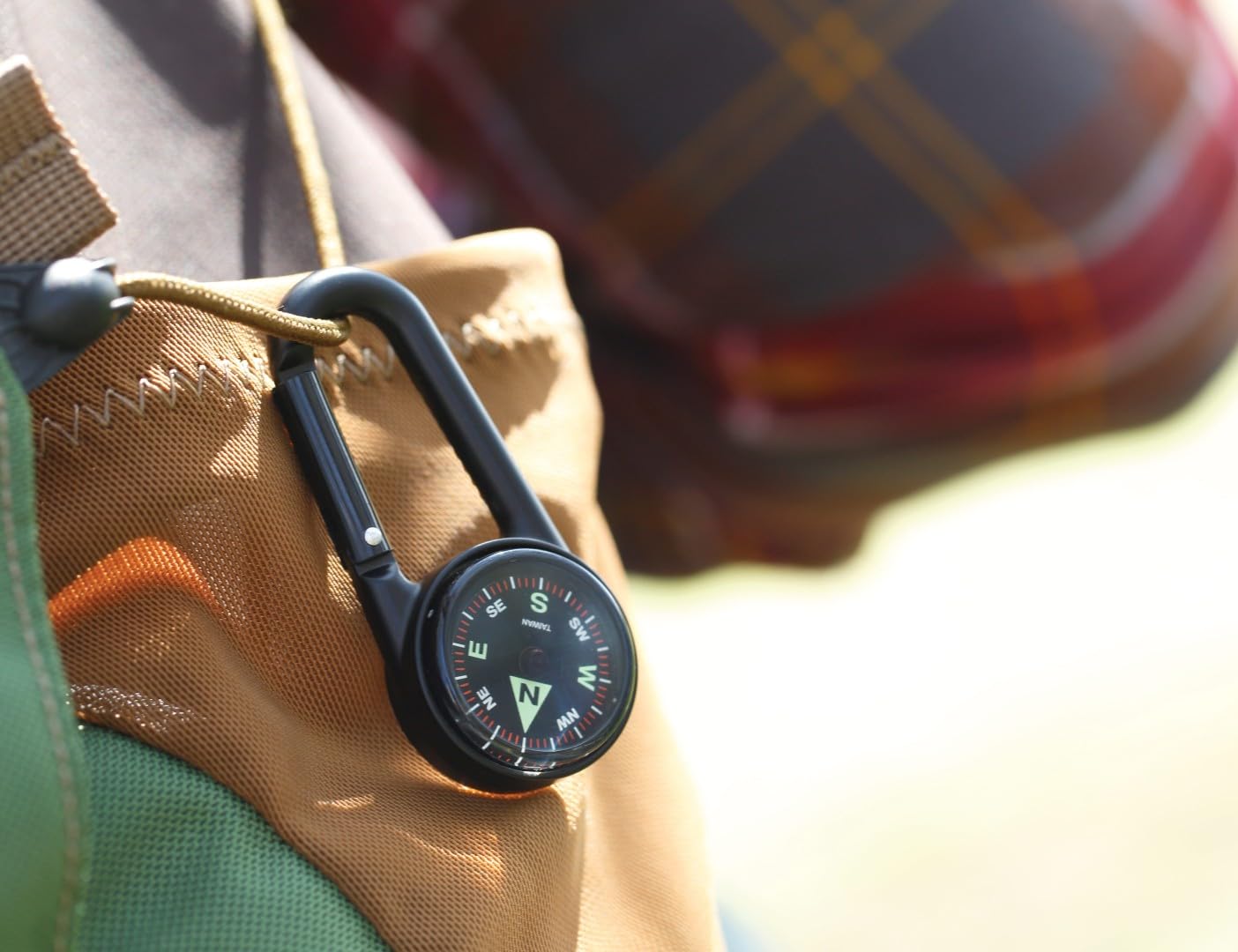 Coghlan's Compass – Carabiner, Liquid-Filled Navigation Tool for Hiking, Camping, Survival &