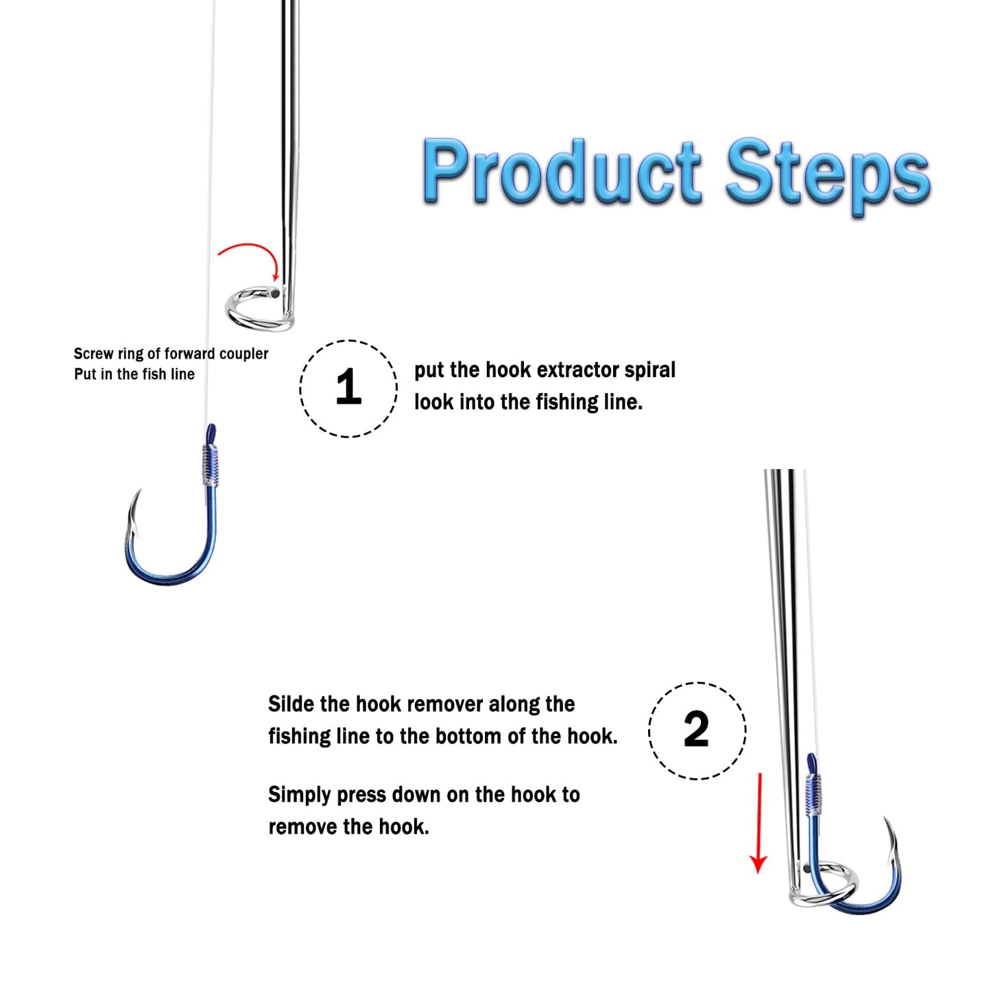 Fish Hook Remover Tool, Fishing Hook Quick Removal Descending Device, Fishing Gear Security
