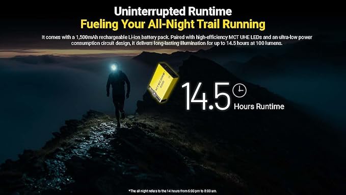 Nitecore UT27 MCT Pro 800 Lumen Running Headlamp USB-C Rechargeable Dual Power with Multi-Color Temperatures Red Light Lightweight Trail Hiking Camping Sticker (White)