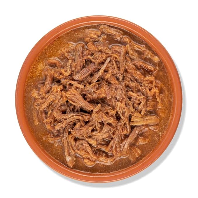 Isadora Fully Cooked Barbacoa Mexican Style 15 oz, Ready-to-eat, Seasoned Beef, Instant Meal, Shelf Stable