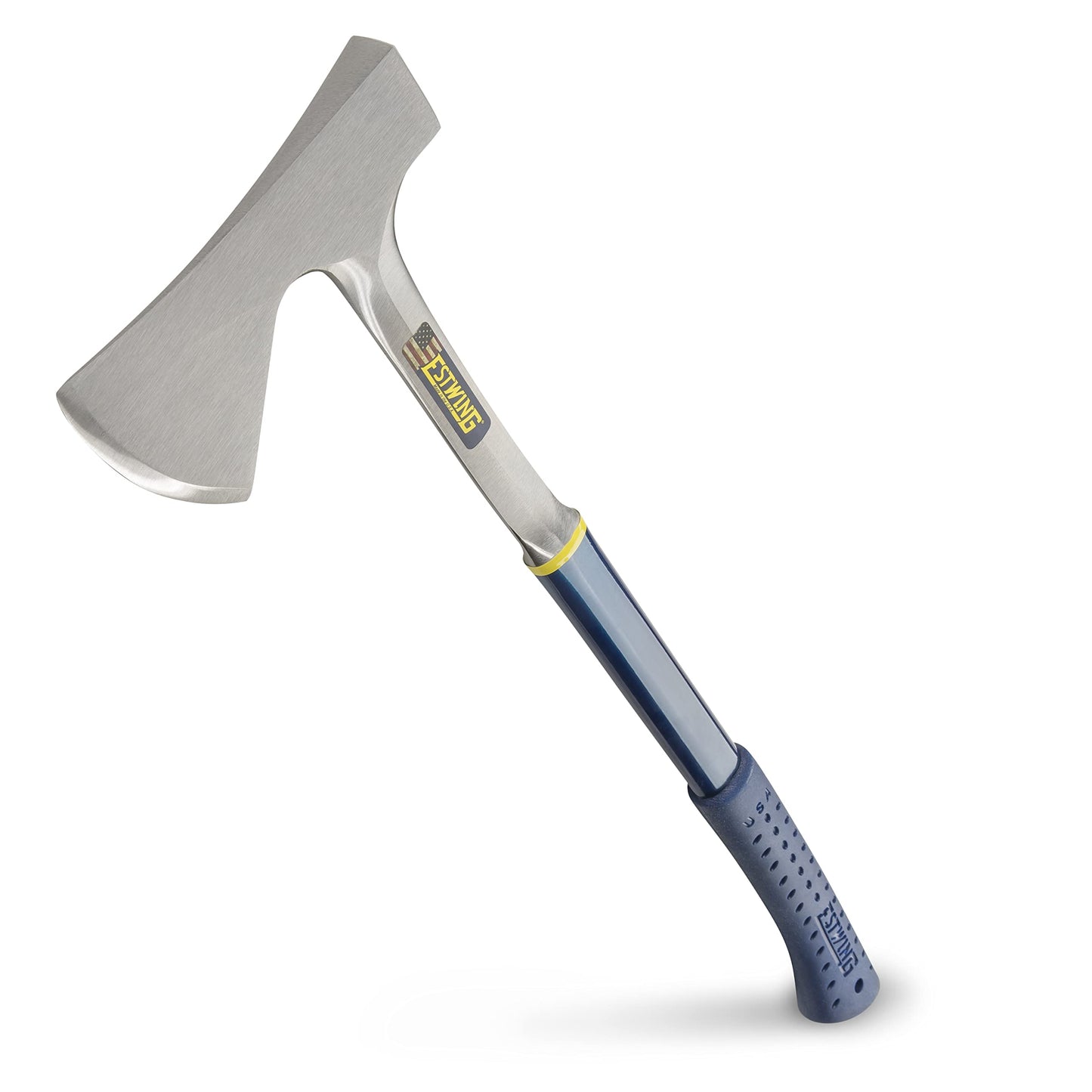 ESTWING Camper's Axe - 26" Wood Splitting Tool with All Steel Construction & Shock Reduction Grip