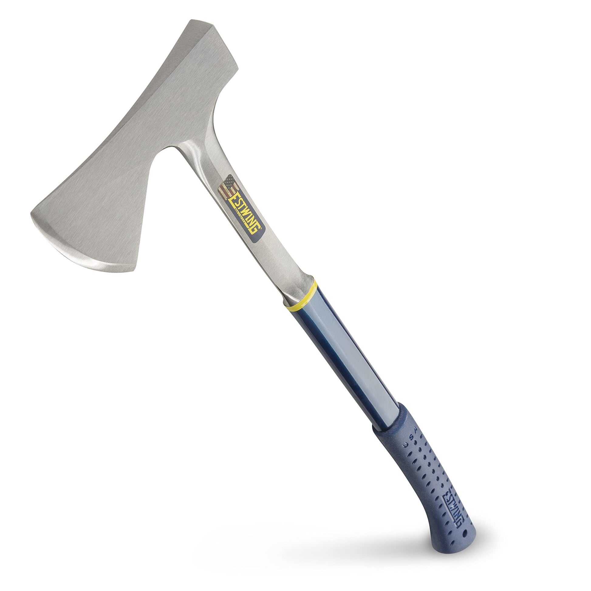 ESTWING Camper's Axe - 26" Wood Splitting Tool with All Steel Construction & Shock Reduction Grip