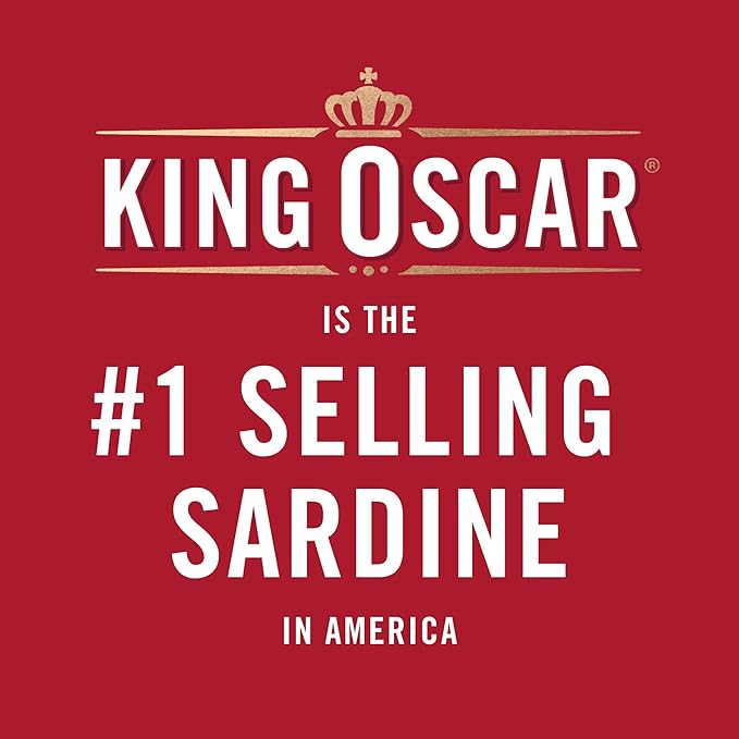 King Oscar Wild Caught Brisling Sardines Tiny Tots Extra Virgin Olive Oil, 45 Oz, Pack of 12