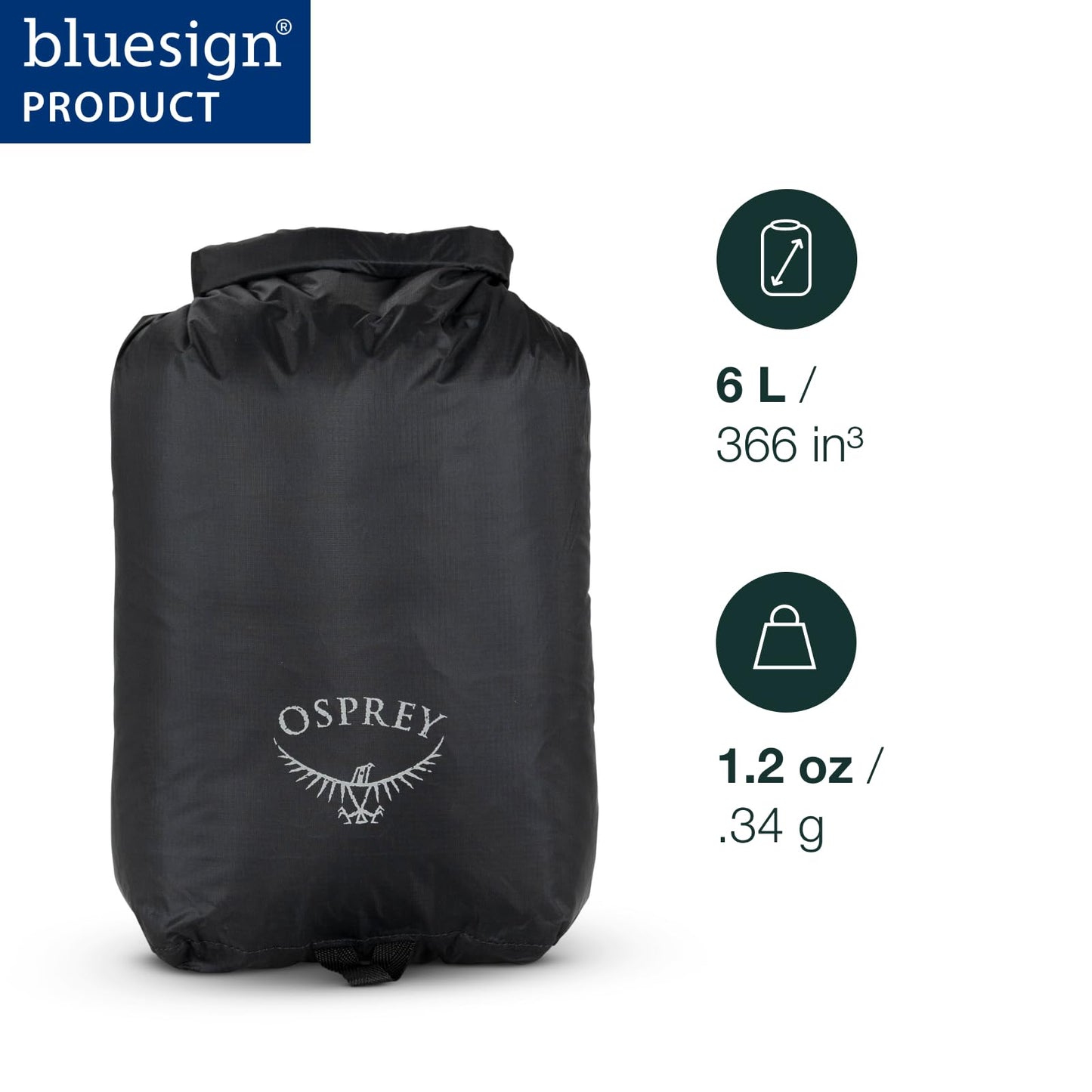 Osprey Ultralight 6L Waterproof Dry Sack, Mars Orange