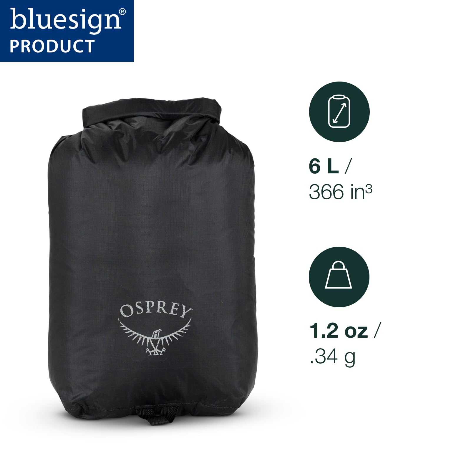 Osprey Ultralight 6L Waterproof Dry Sack, Mars Orange