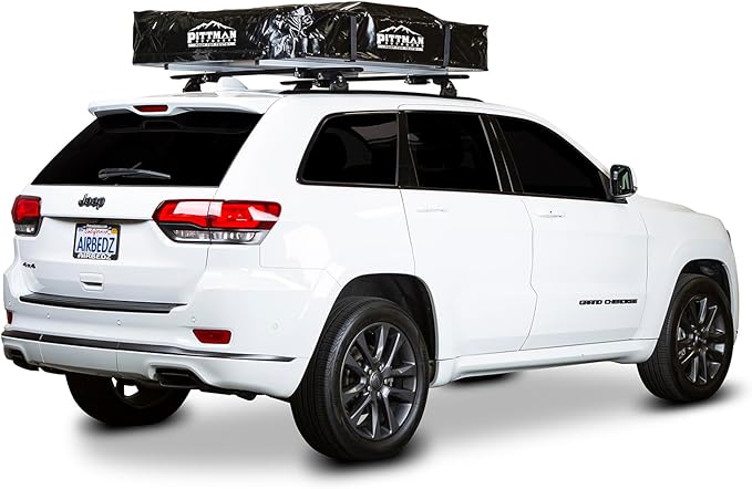 Pittman - 2 Person Rooftop Tent - RTT Roof Top Tent for Truck Camping or Overlanding - Softshell Side Open Design with Telescopic Ladder for Easy Access - Waterproof