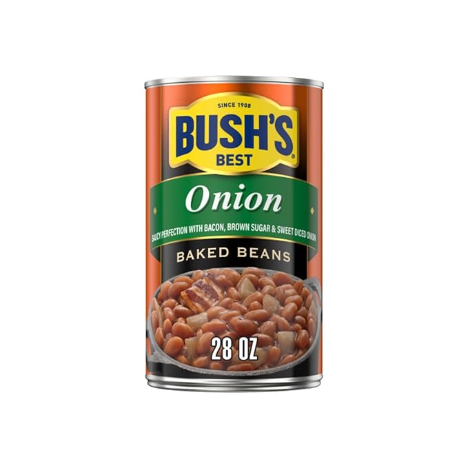 Bush's Best Baked Beans, Homey Onion Harmony Duo, 3 Homestyle Baked (28 Oz), 3 Onion Baked Beans (28oz), (Variety Pack)