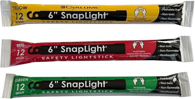 Rescue Essentials CYALUME TRIAGE Light Stick Combo (3 Pack)