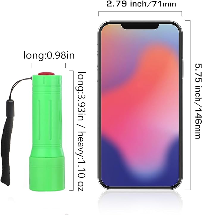 9-LED Mini Flashlight, Small Multicolor Flashlights with Lanyard, Batteries Included, for Hurricane Supplies Party Favors, Gift, Christmas Gifts Stocking Stuffers